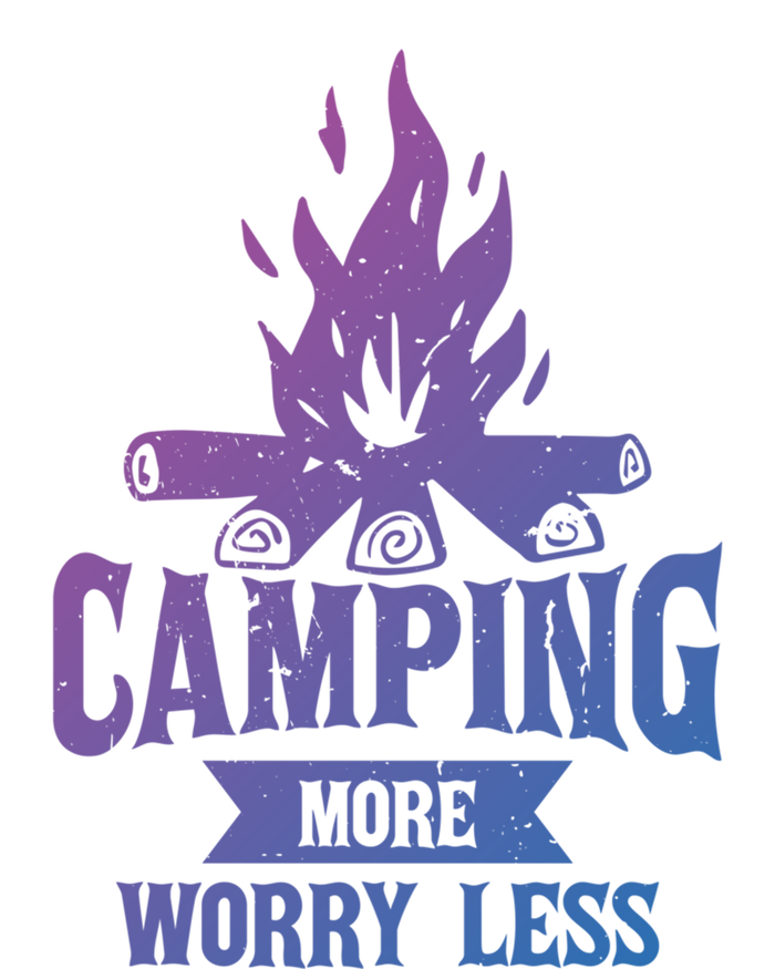 Hiking And Camping More Worry Less Nature Campfire Graphic Great Gift Sweatshirt