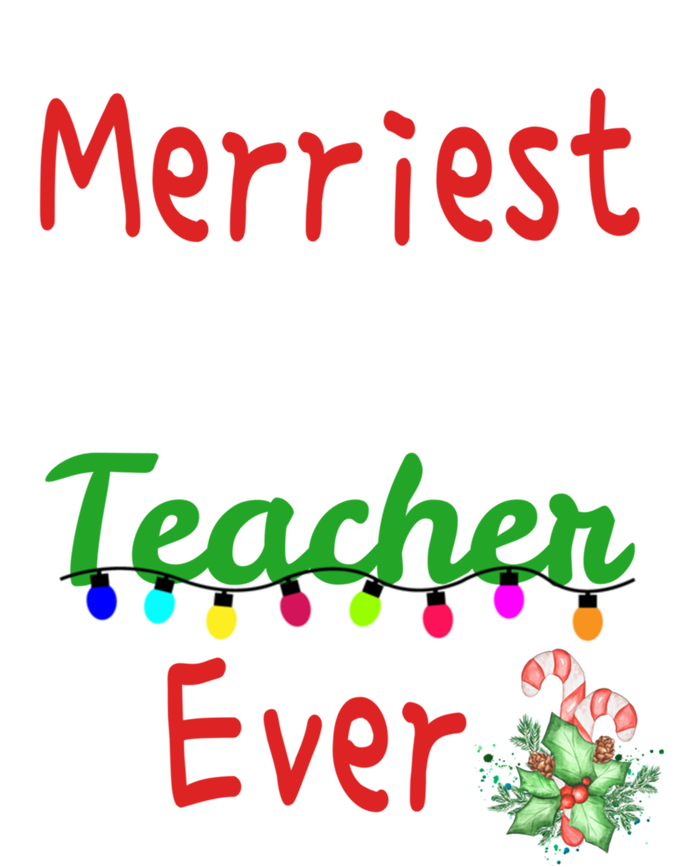 Merriest Fourth Grade Teacher Ever Christmas Tree Cool Gift T-Shirt