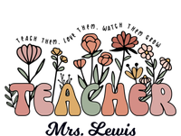 Mrs Lewis Teacher Wildflower Back To School Gift T-Shirt