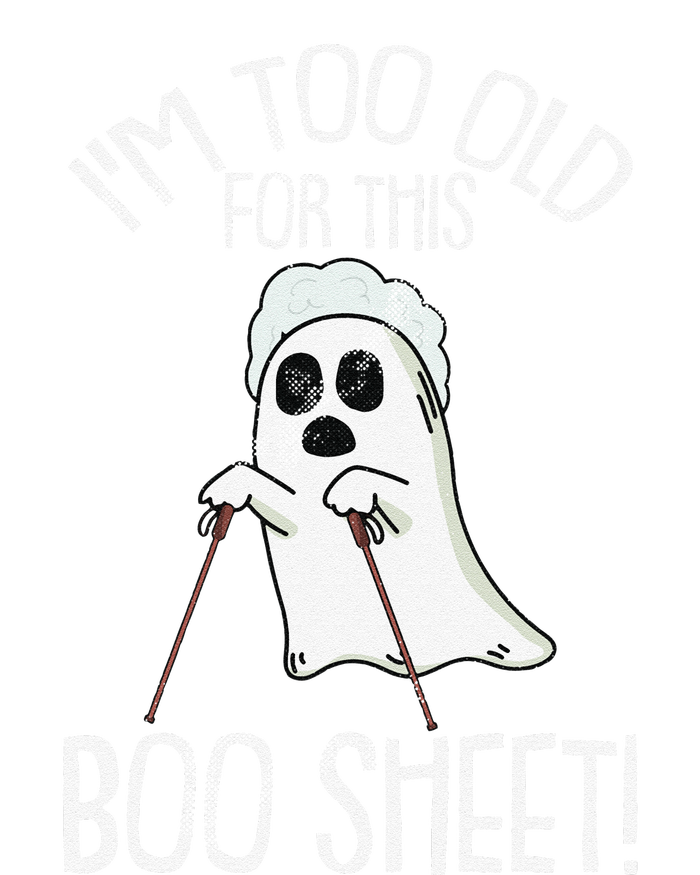 Im Too Old For This Boo Sheet Lazy Halloween Costume Ghost Sweatshirt Ceramic Bell Ornament