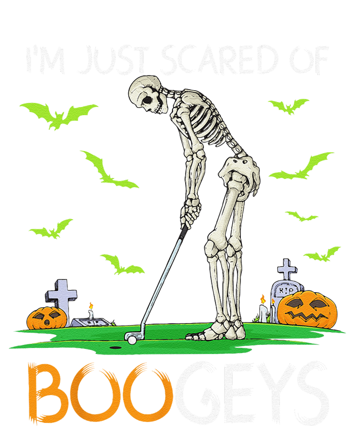 Just Scared Of Bogeys Skeleton Golf Halloween T-Shirt