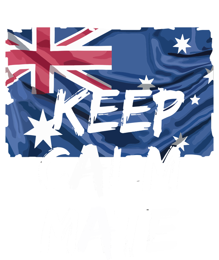 Souvenir Australia Slang Keep Calm Mate Flag Travel T-Shirt