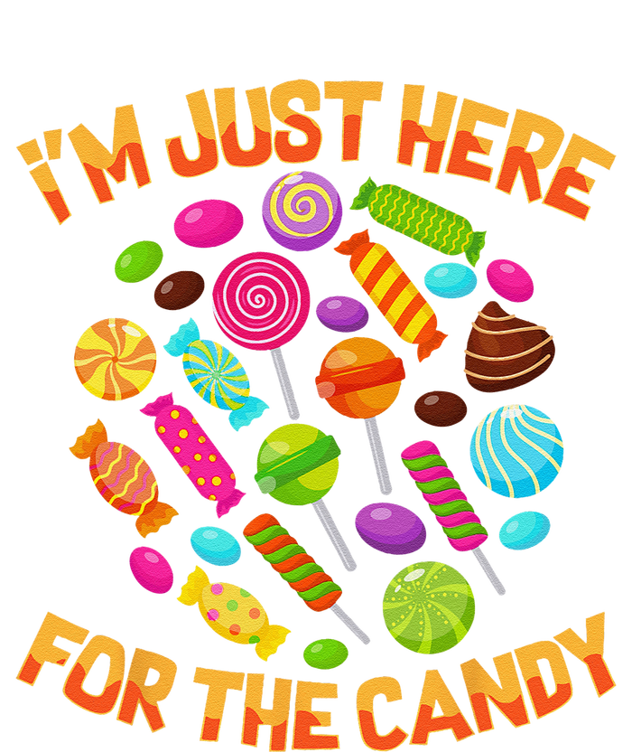 Im Just Here For The Candy Funny Halloween Pun T-Shirt