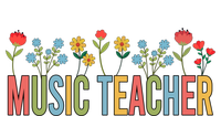 Music Teacher Retro Wildflowers Back To School Gift Poster