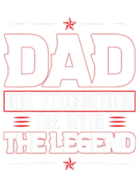 Dad The Firefighter The Myth The Legend Tie-Dye Long Sleeve Shirt