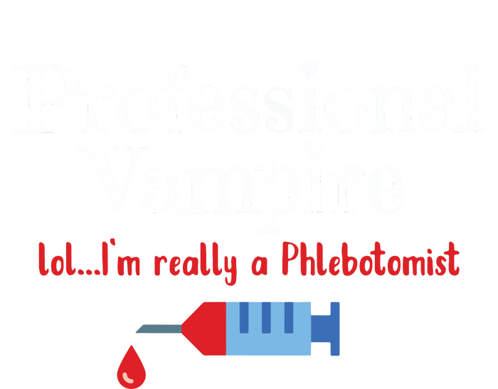 Fun Phlebotomist Halloween Costume Professional Vampire Cooling Performance Crew T-Shirt