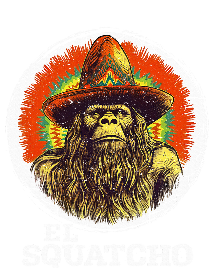 El Squatcho Portrait Western Bigfoot Funny Sasquatch T-Shirt