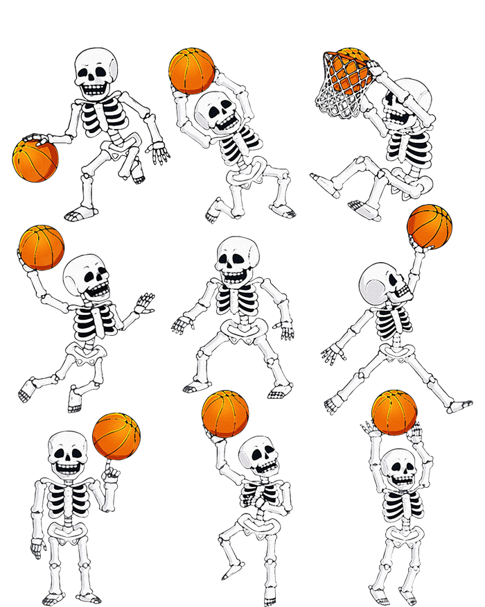 Halloween Basketball Skeletons Dunking Dribble Women's T-Shirt