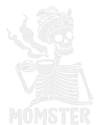 Momster Skeleton Woman Coffee Funny Halloween Mom Mama Women's T-Shirt