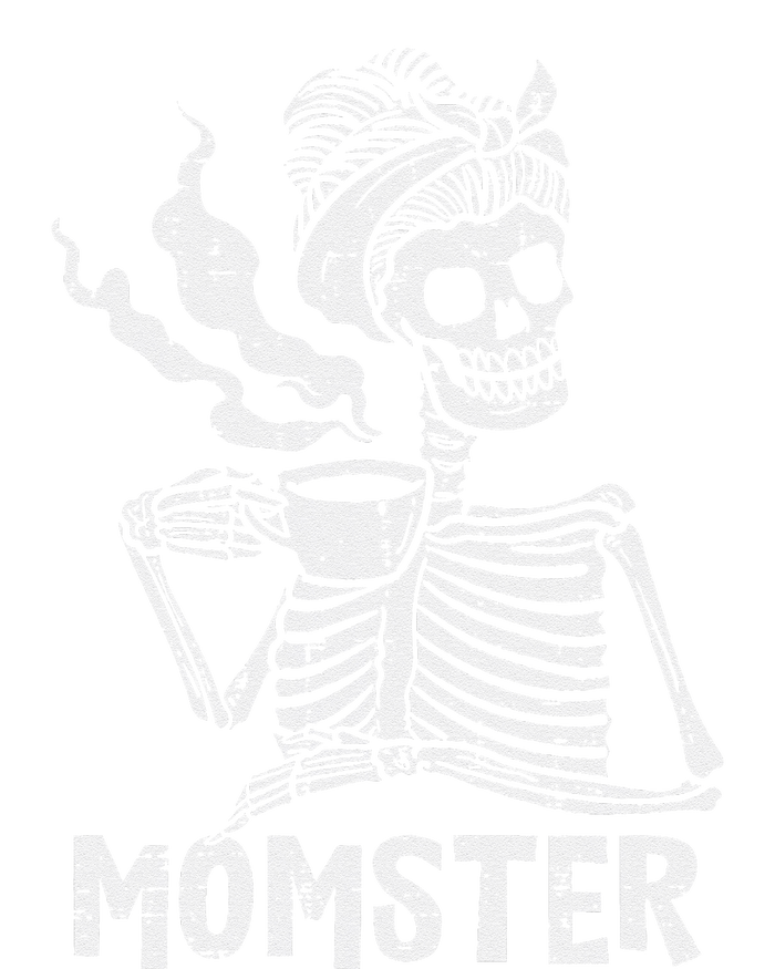 Momster Skeleton Woman Coffee Funny Halloween Mom Mama Women's T-Shirt