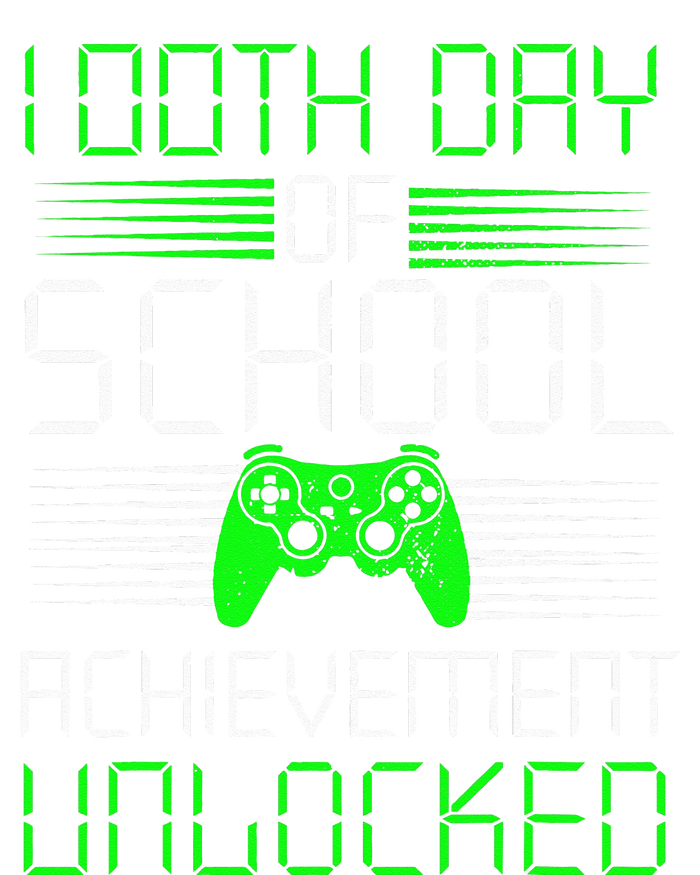 100 Days Of School Achievement Unlocked Video Game 100th Day Striped Beanie with Solid Band