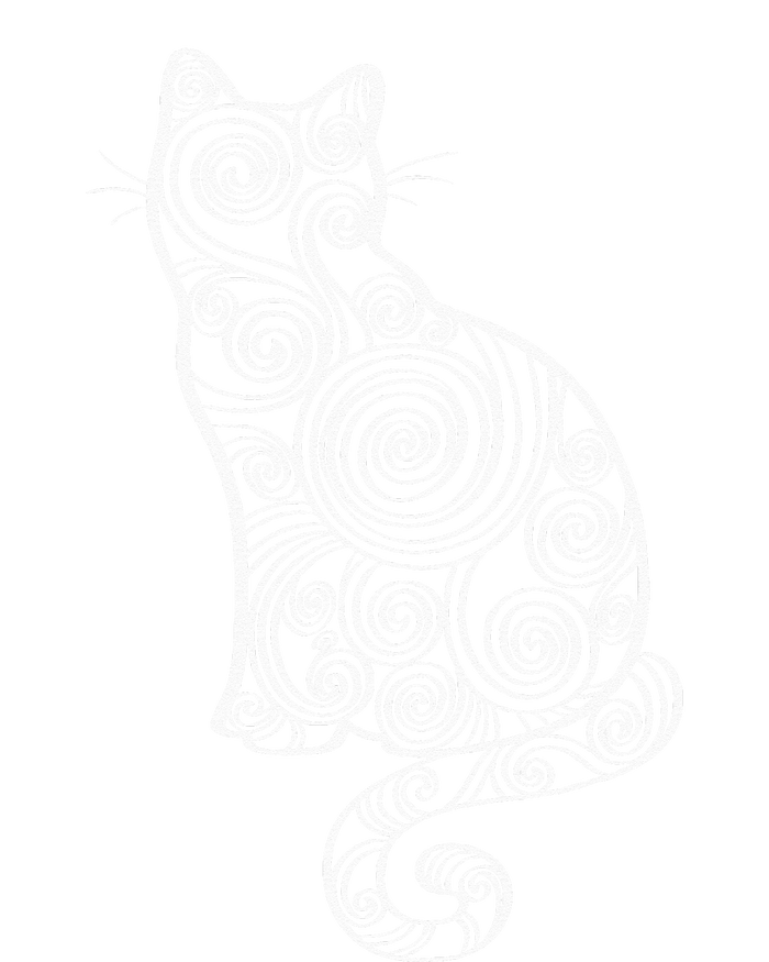 Abstract Cat Silhouette T-Shirt