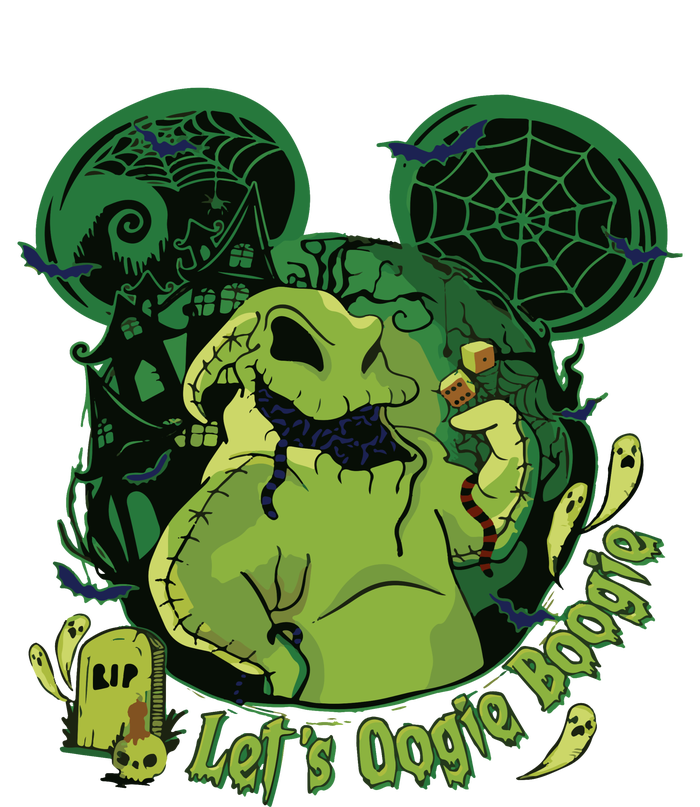 Lets Oogie Boogie Funny Halloween Ladies Long Sleeve Shirt