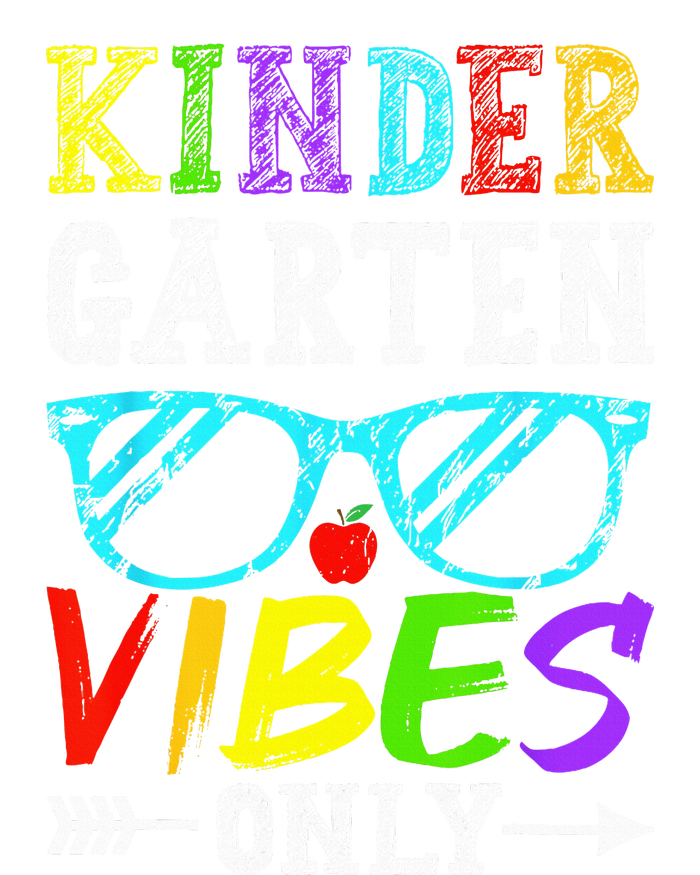 Kindergarten Vibes Only Back To School Cool Teacher Women's V-Neck T-Shirt