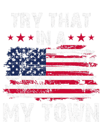 Vintage Try That In My Town American Flag Grommeted Golf Towel