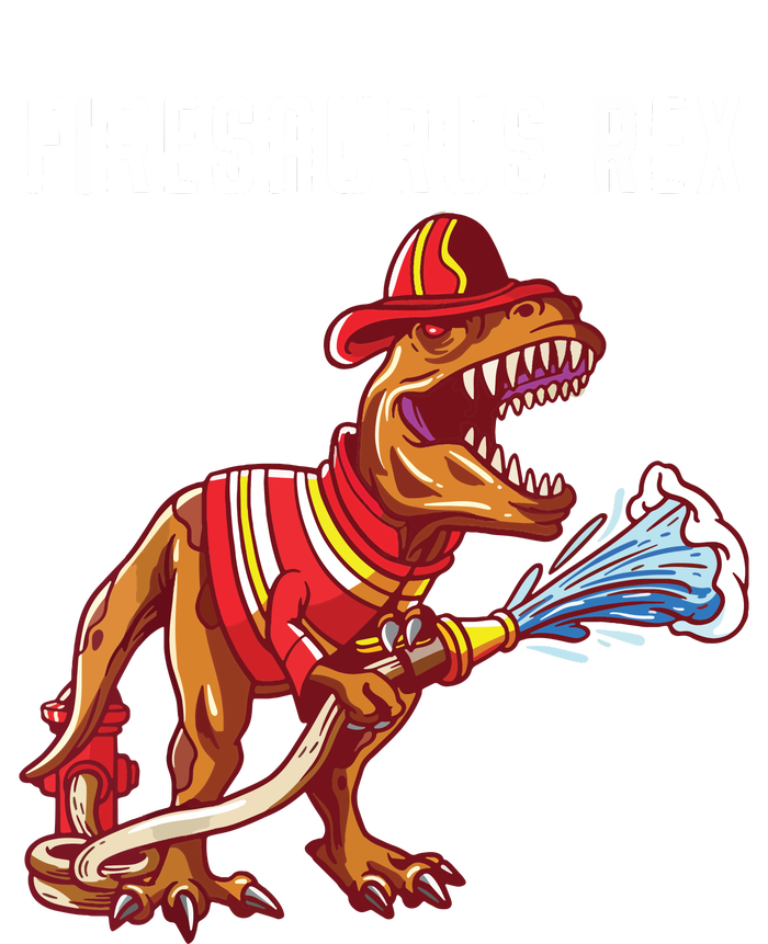 Firefighter T Rex Dinosaur Kids Gifts Shirts For Fireman Boy Kids Tie-Dye T-Shirt