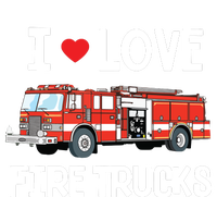 I Love Fire Trucks Kids Kids Hoodie