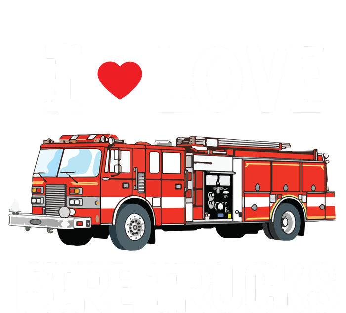 I Love Fire Trucks Kids Kids Hoodie