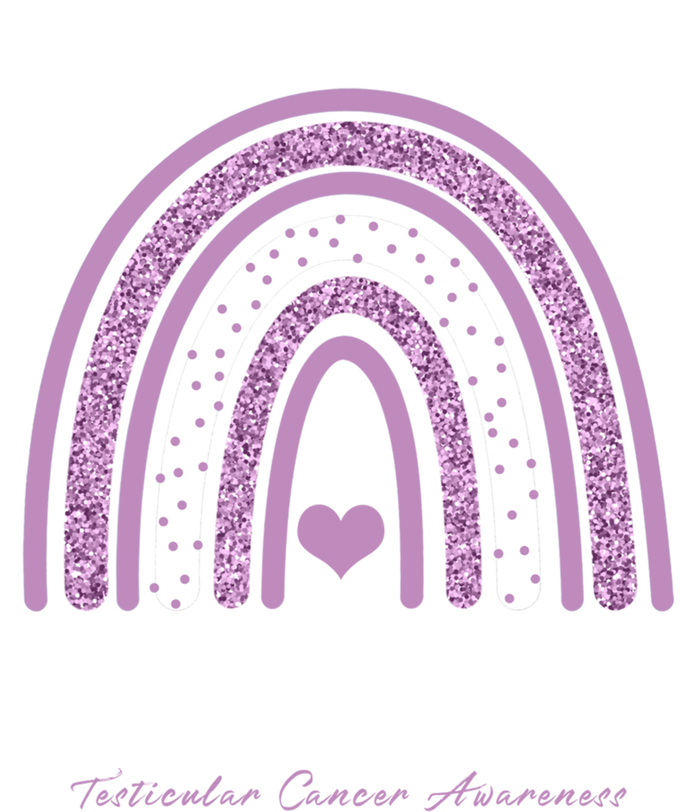 Find A Cure Testicular Cancer Awareness Day Rainbow Warrior Meaningful Gift T-Shirt