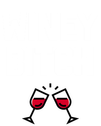 Funny Wine Gift: Winey Bitch Funny Gift Funny Saying Cute Wine Great Gift Zip Tote Bag