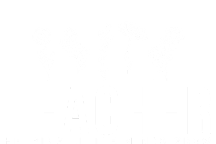 Teacher Helping Little Minds Grow Floral Premium T-Shirt