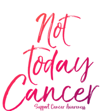 Group Cancer Awareness Funny Gift For Families Not Today Cancer Gift Stripe Pom Pom Beanie