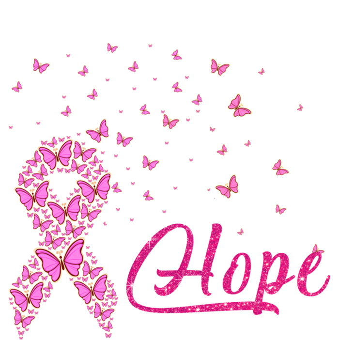 Hope Breast Cancer Awareness Ribbon Butterfly Pink Gift Toddler Sweatshirt