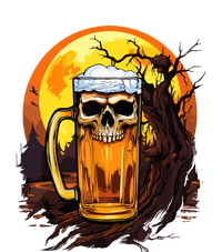 Funny Halloween Zombie Scary Beer Drinking Gift T-Shirt