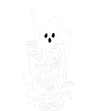 Iced Coffee With Extra Scream Halloween Ghost Spooky Gift Premium T-Shirt