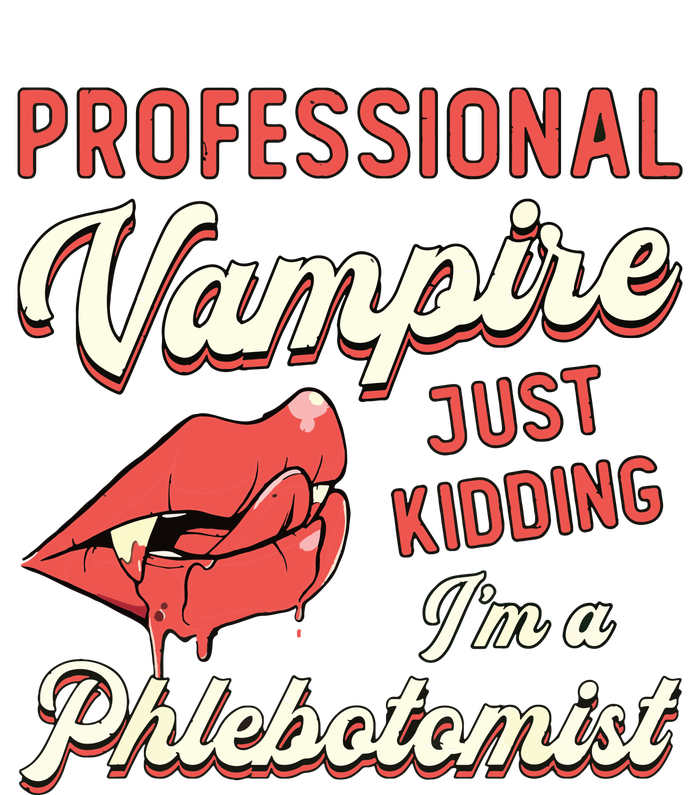 Professional Vampire Phlebotomyl Nurse Retro Phlebotomist Tie-Dye Long Sleeve Shirt