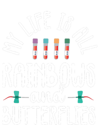 Rainbow Butterflies Phlebotomist Phlebotomy Technician Nurse T-Shirt