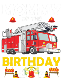 Mommy Of The Birthday Boy Fire Truck Firefighter Party Mom Kids Tie-Dye T-Shirt