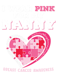 I Wear Pink For My Nanny Grandma Breast Cancer Support Cool Gift T-Shirt