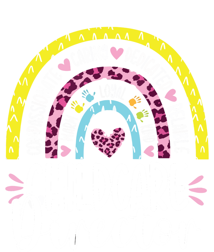 Childcare Director Appreciation Daycare Provider Rainbow Tie Dye Hoodie