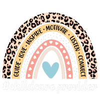 Childcare Provider Rainbow Leopard Daycare Provider Women's T-Shirt