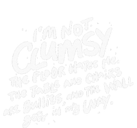 Im Not Clumsy The Floor Hates Me Funny Quote Humor Saying Sustainable Knit Beanie