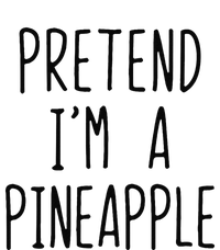 Pretend Im A Pineapple Costume Halloween Lazy Easy Tie-Dye Long Sleeve Shirt