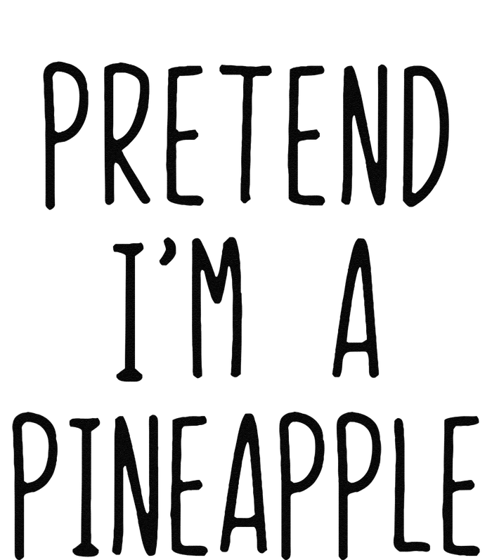 Pretend Im A Pineapple Costume Halloween Lazy Easy Tie-Dye Long Sleeve Shirt