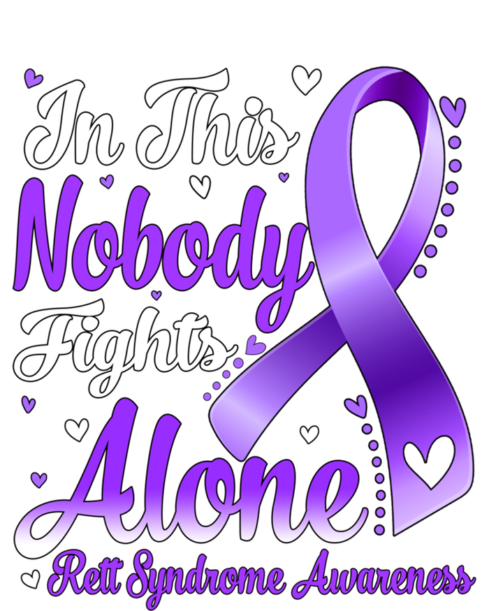 In This Family Nobody Fight Alone Rett Syndrome Awareness Cool Gift Women's T-Shirt