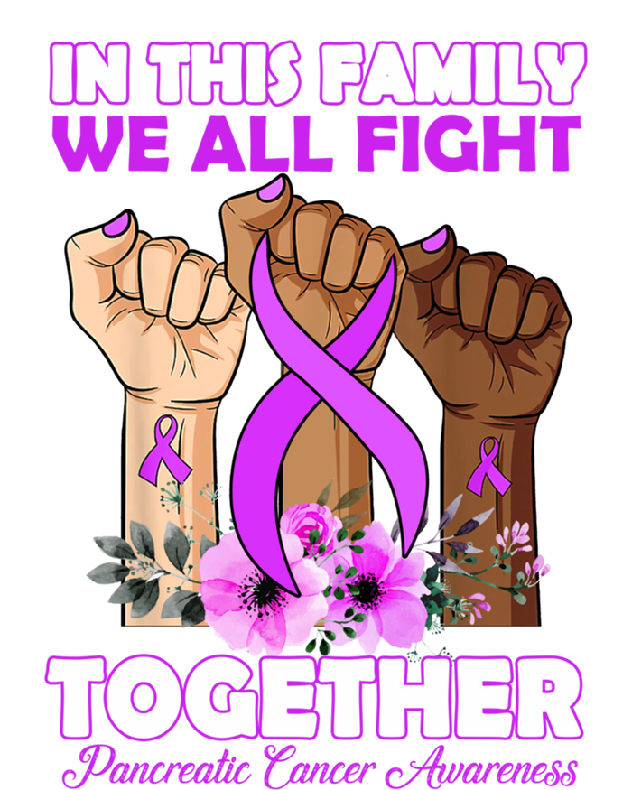 In This Family We Fight Together Pancreatic Cancer Awareness Great Gift 16 in Basic Backpack