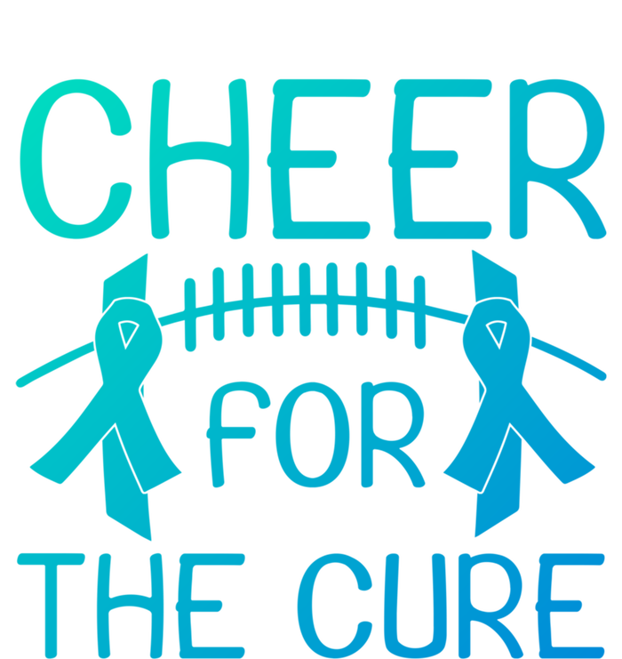 Lung Cancer Awareness Cheer For The Cure Football Gift Toddler Hoodie