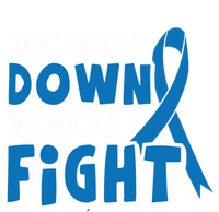 Not Going Down Colon Cancer Awareness Ribbon Funny Gift Great Gift Zip Tote Bag