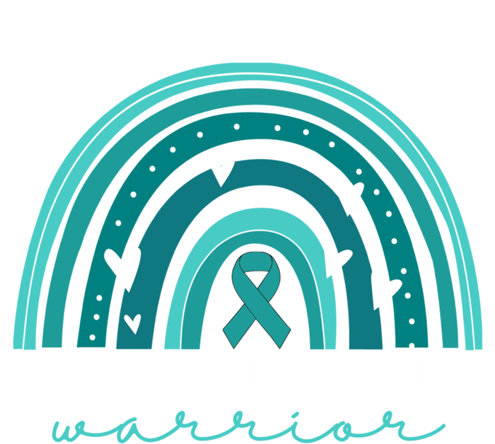 Ovarian Cancer Teal Ribbon Ovarian Cancer Warrior Gift T-Shirt