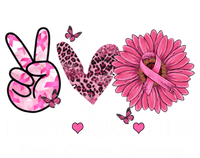 Peace Love Cure Daisy Pink Leopard Cancer Breast Butterfly Funny Gift Valucap Bio-Washed Visor