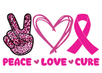 Pink Leopard Peace Love Cure Breast Cancer Awareness Cool Gift Coaster