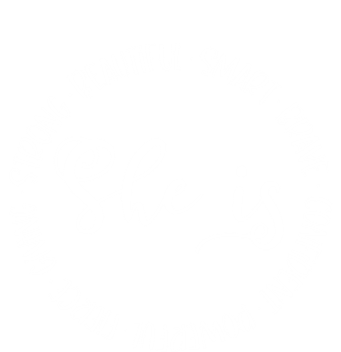 She Is Beautiful Smart Brave Confident Powerful Strong Meaningful Gift Full Zip Hoodie