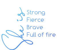 She Is Strong Fierce Brave Full Of Fire Feminist Strong Gift Softstyle Adult Sport Polo