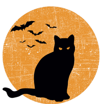 Black Cat Halloween Moon T-Shirt