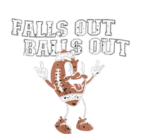 Retro Falls Out Balls Out Football Vintage Thanksgiving V-Neck T-Shirt