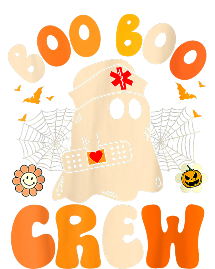 Groovy Boo Boo Crew Nurse Funny Ghost Women Halloween Nurse Ceramic Star Ornament